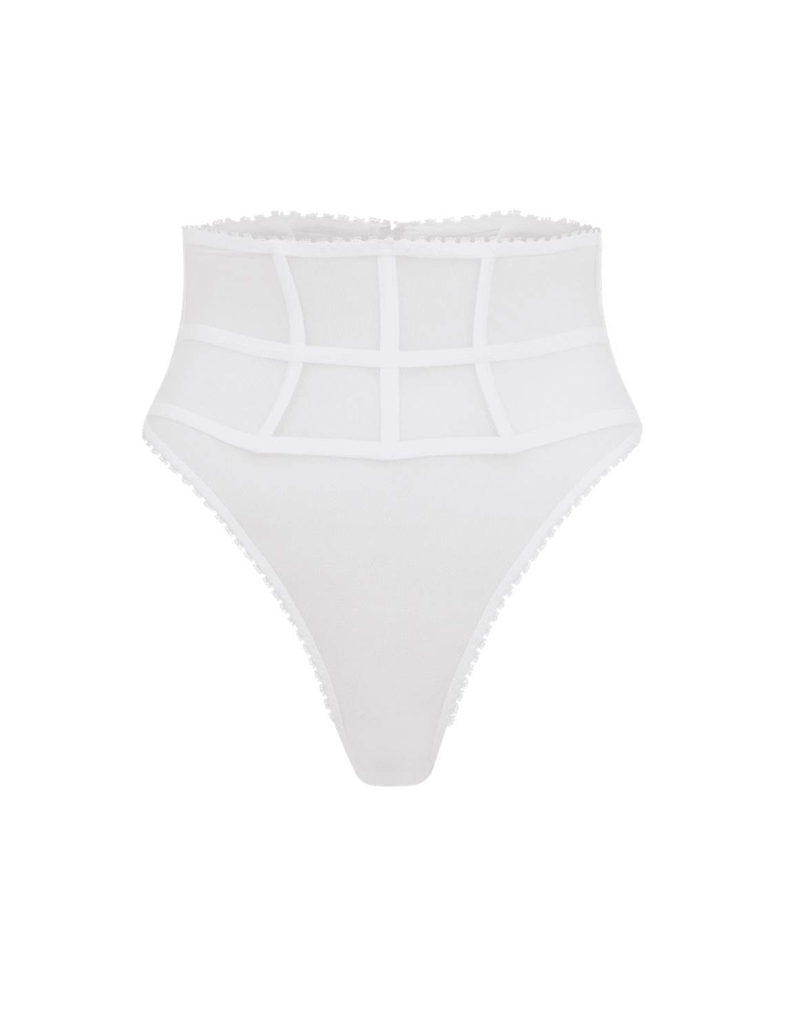 Burty High Waisted Thong White | Agent Provocateur
