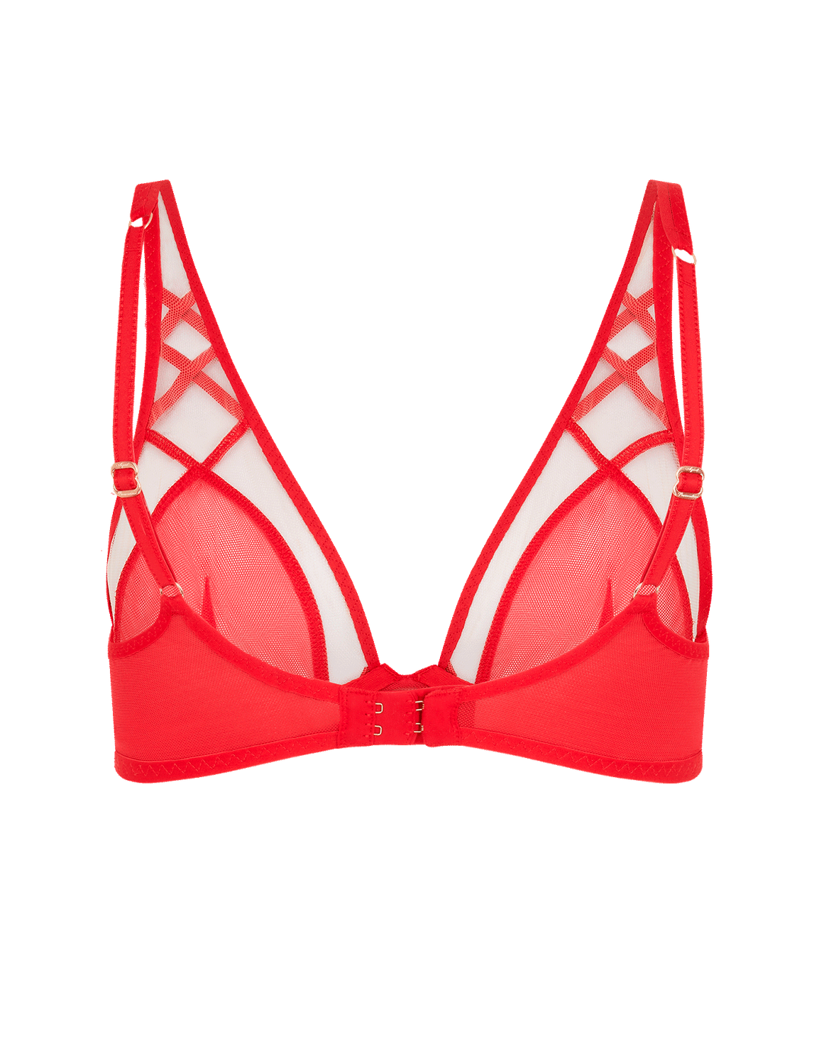 Cherise High Apex Underwired Bra
 Red/Sand | Agent Provocateur