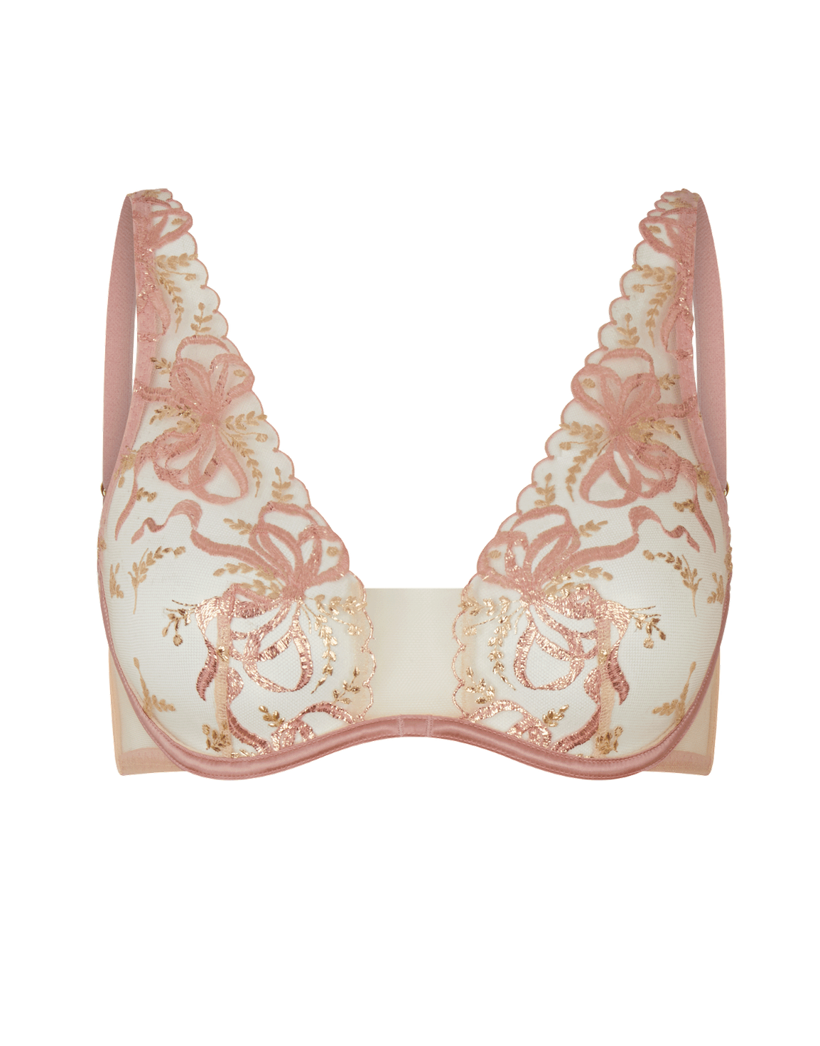 Svanna Plunge Underwired Bra Sand | Agent Provocateur