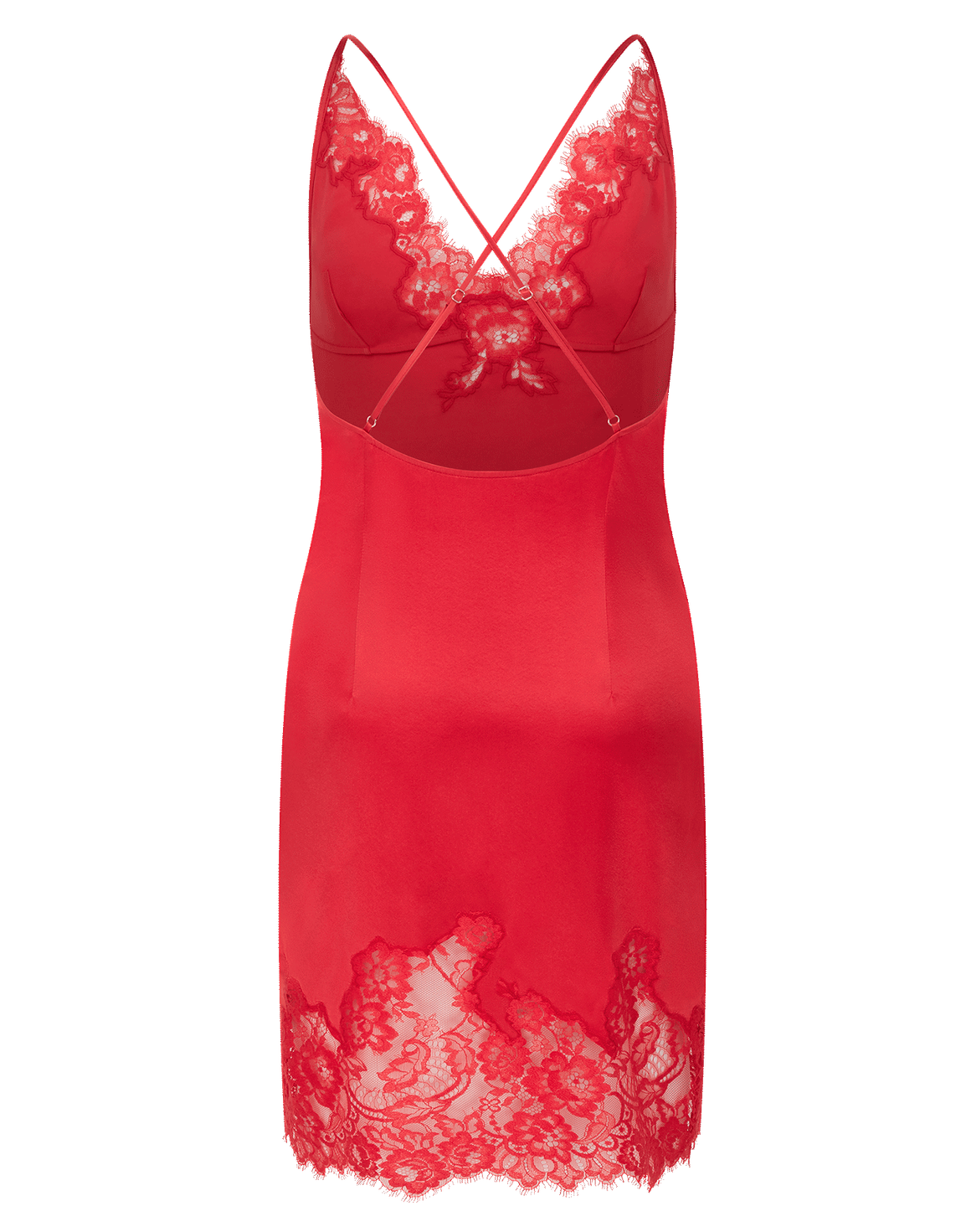Emmaline Midi Slip Red | Agent Provocateur