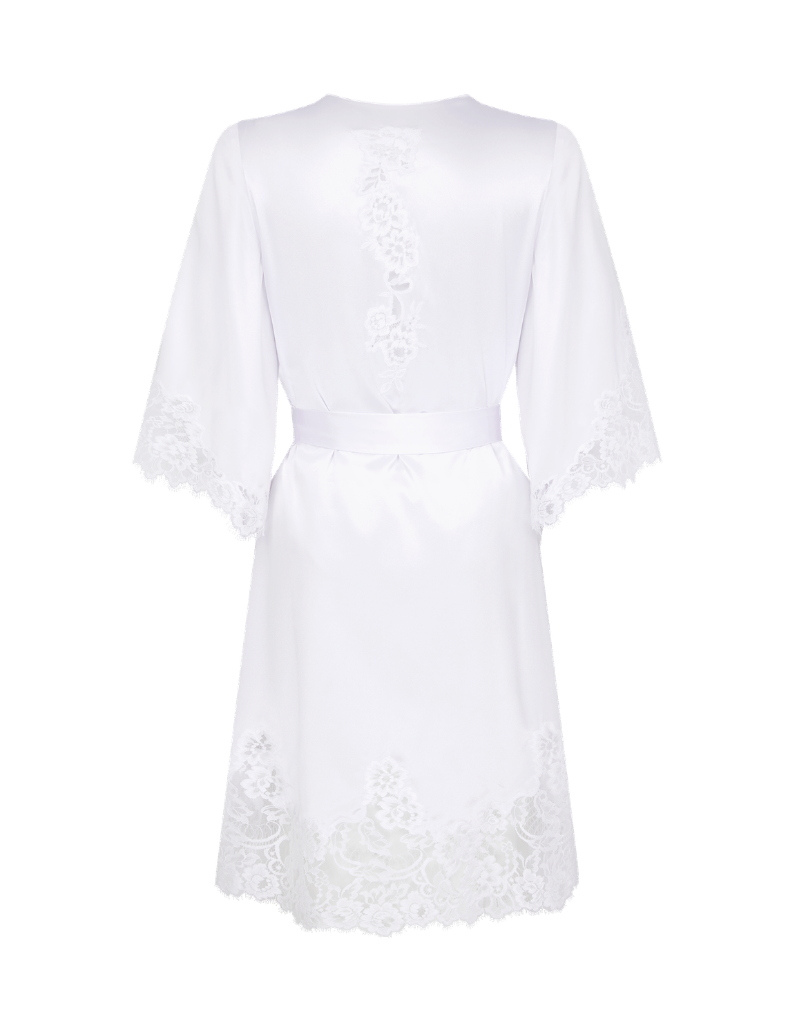 Emmaline Short Dressing Gown White | Agent Provocateur