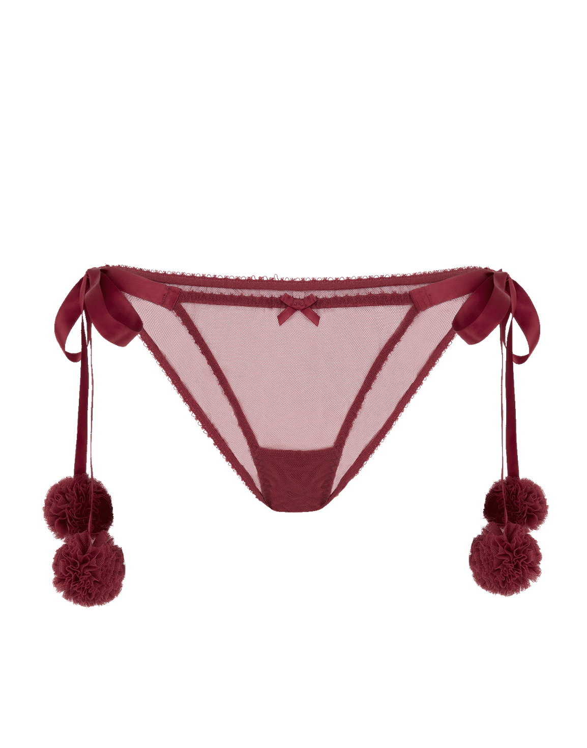 Naughty Tie Side Brief Burgundy | Agent Provocateur