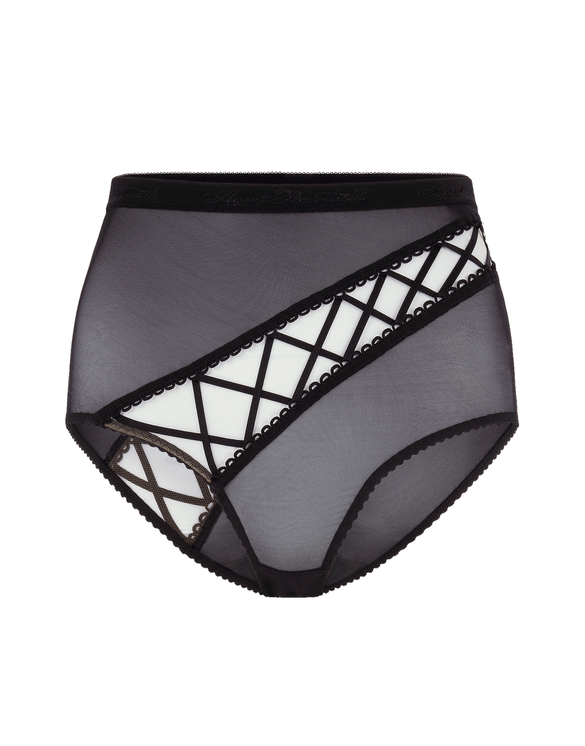 Xandy High Waisted Brief Black | Agent Provocateur