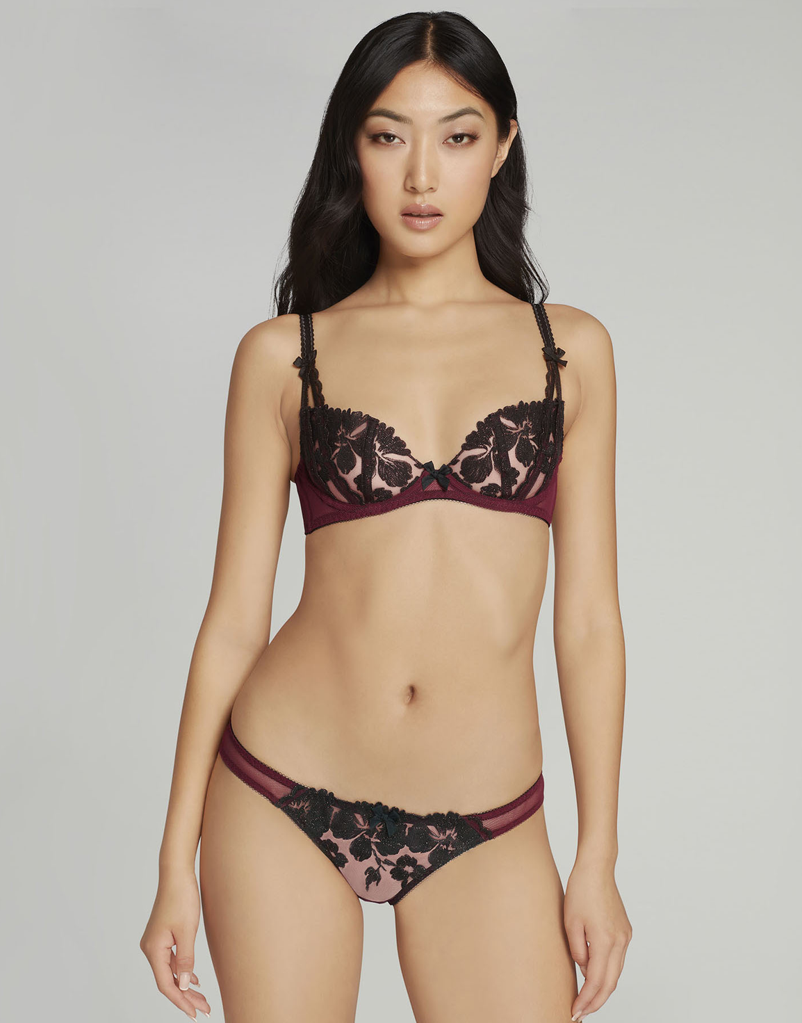 Elmina Balconette Underwired Bra Red | Agent Provocateur