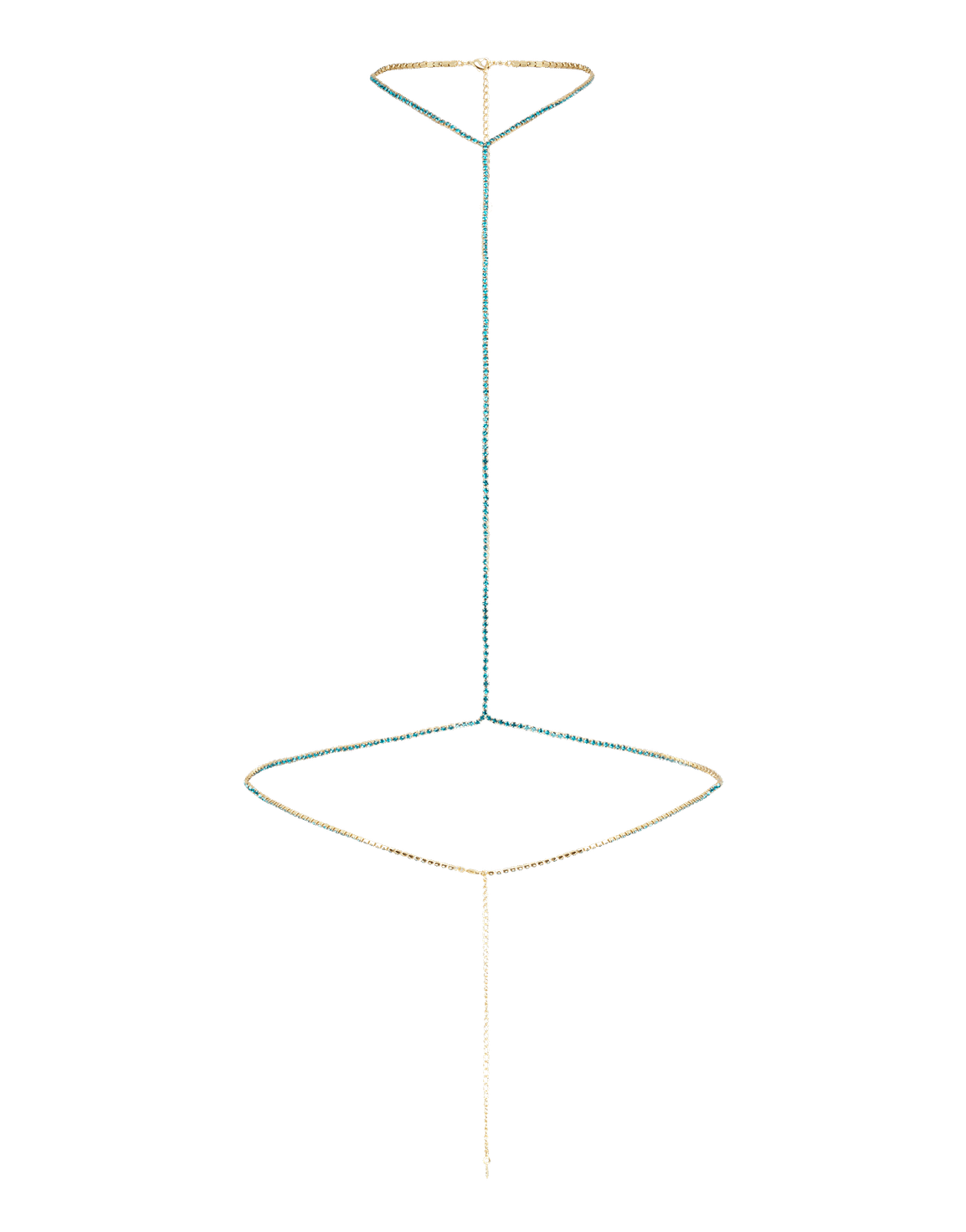 Bougie Bodychain Blue/Gold | Agent Provocateur