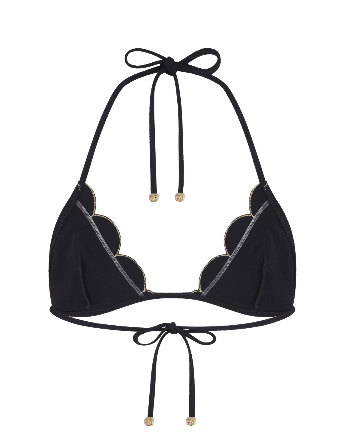 Lorna Tie-Side Bikini Top Black | Agent Provocateur