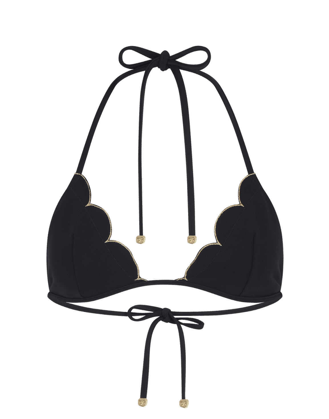 Lorna Tie-Side Bikini Top Black | Agent Provocateur