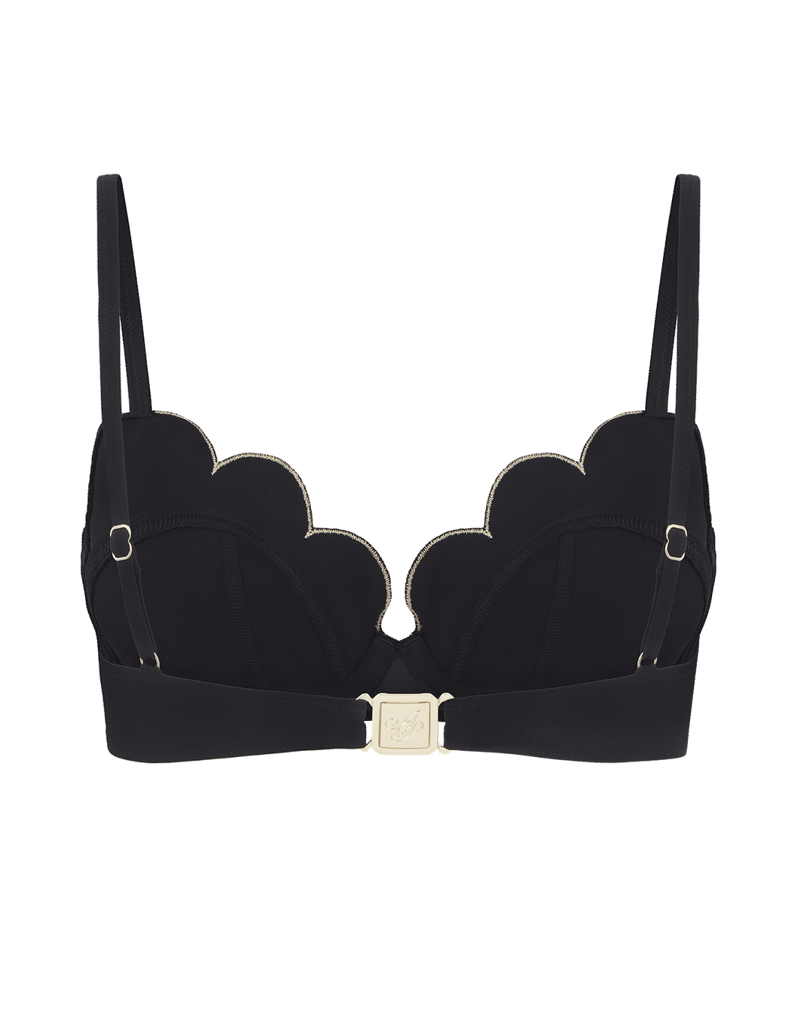 Lorna Cupped Bikini Top Black | Agent Provocateur