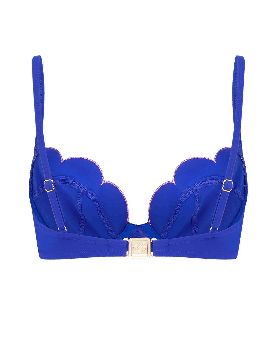 Lorna Cupped Bikini Top Blue/Pink | Agent Provocateur