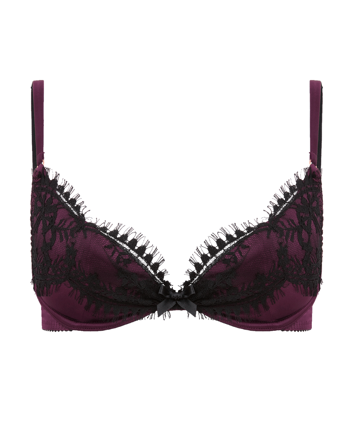 Madylin Plunge Underwired Bra Plum | Agent Provocateur