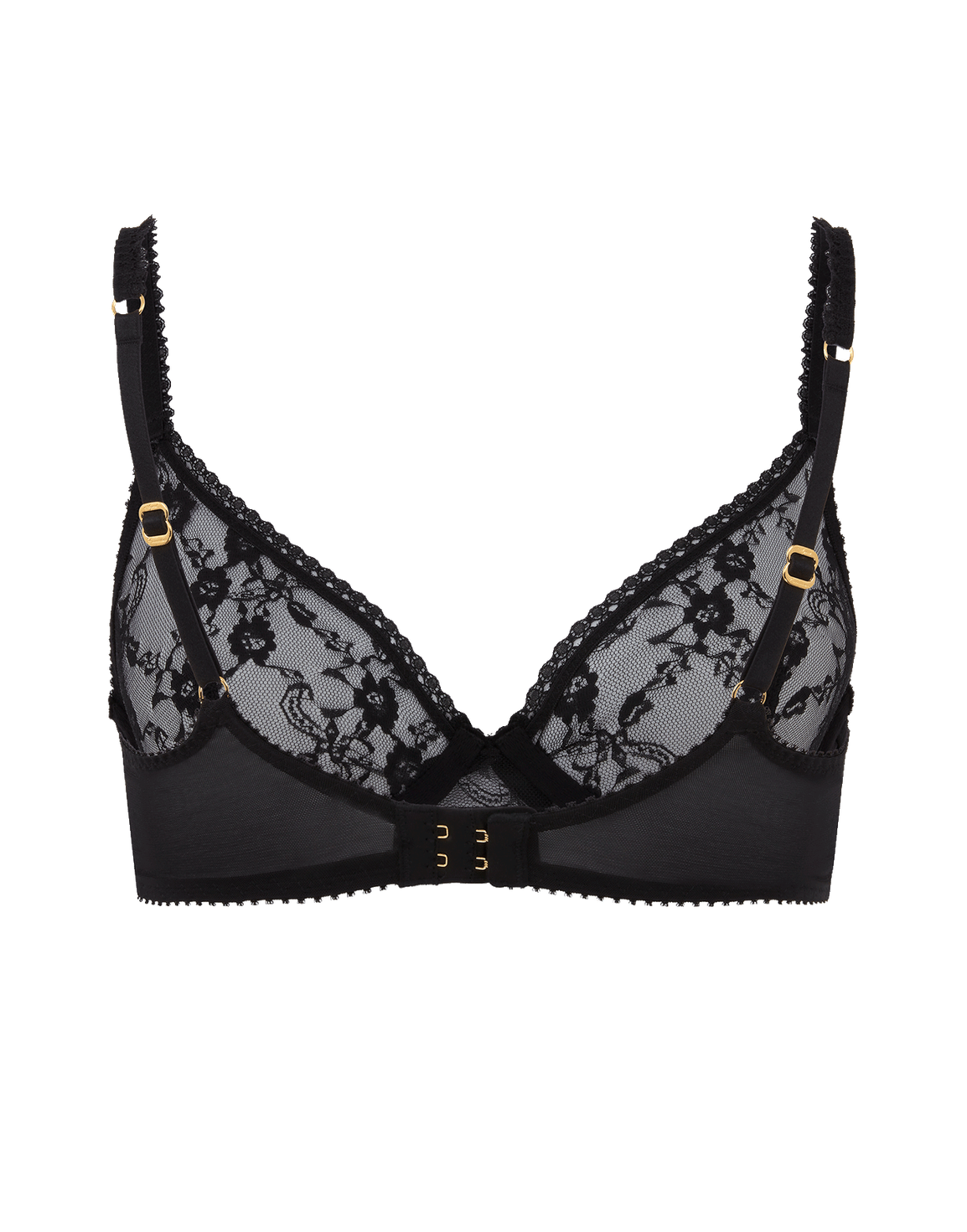 Laily Plunge Underwired Bra Black | Agent Provocateur