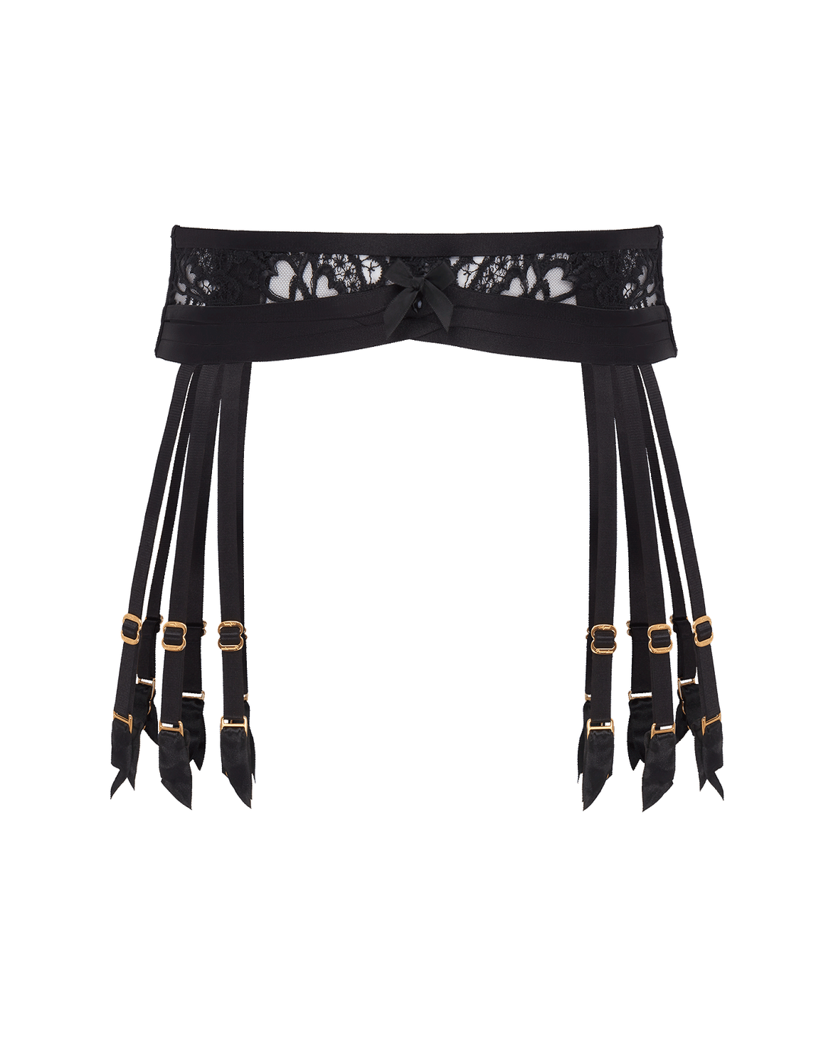 Dioni Suspender Black/Black | Agent Provocateur