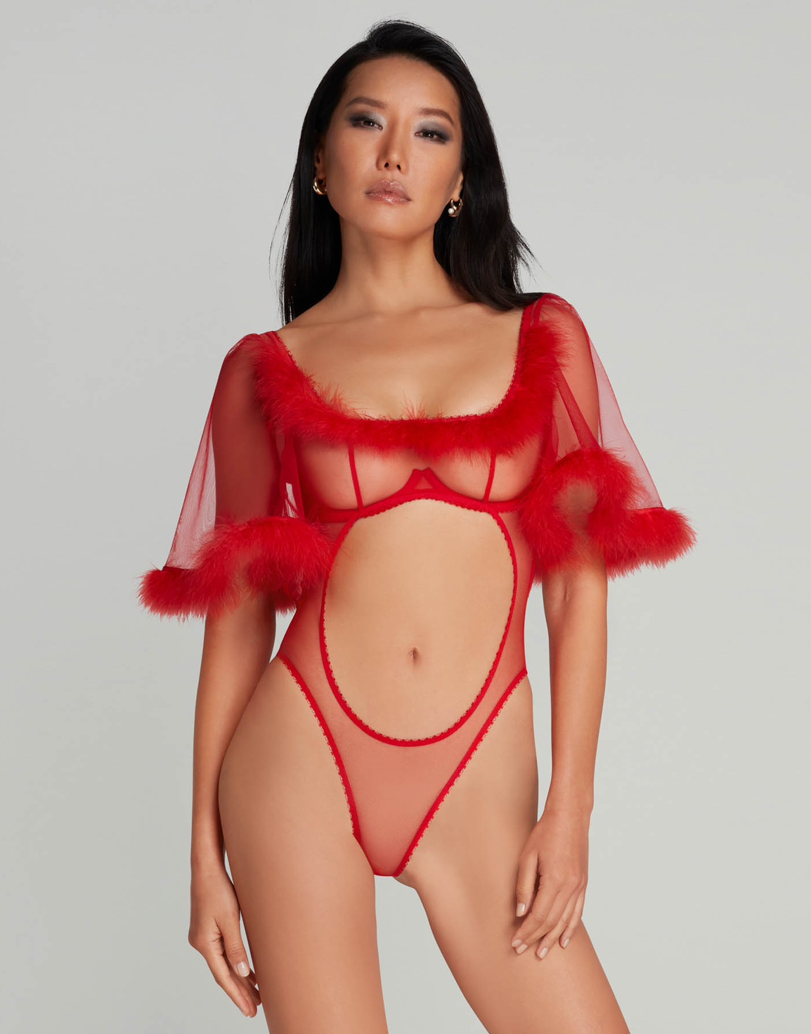 Inezza Bodysuit Red | Agent Provocateur
