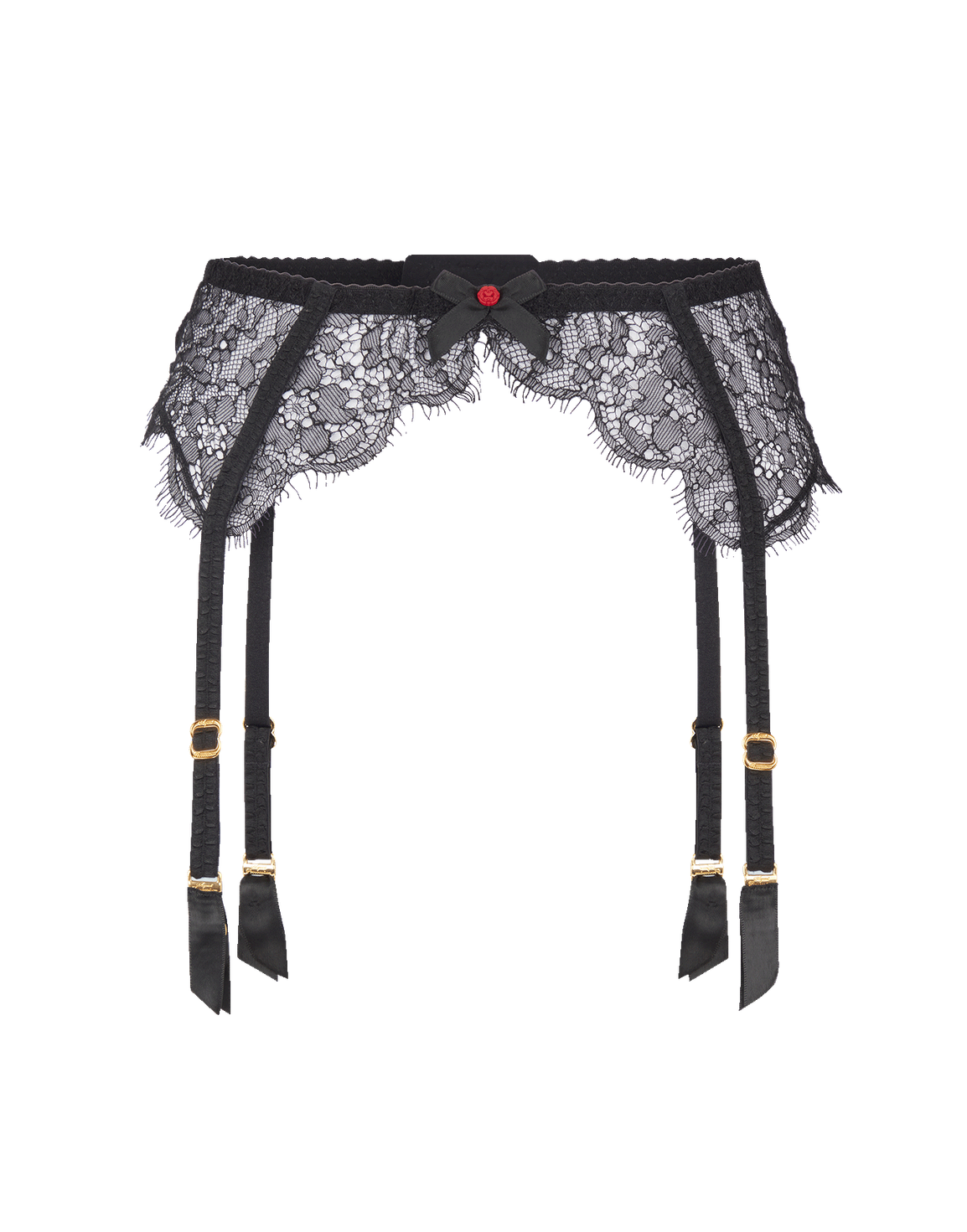 Lorna Lace Suspender Black | Agent Provocateur