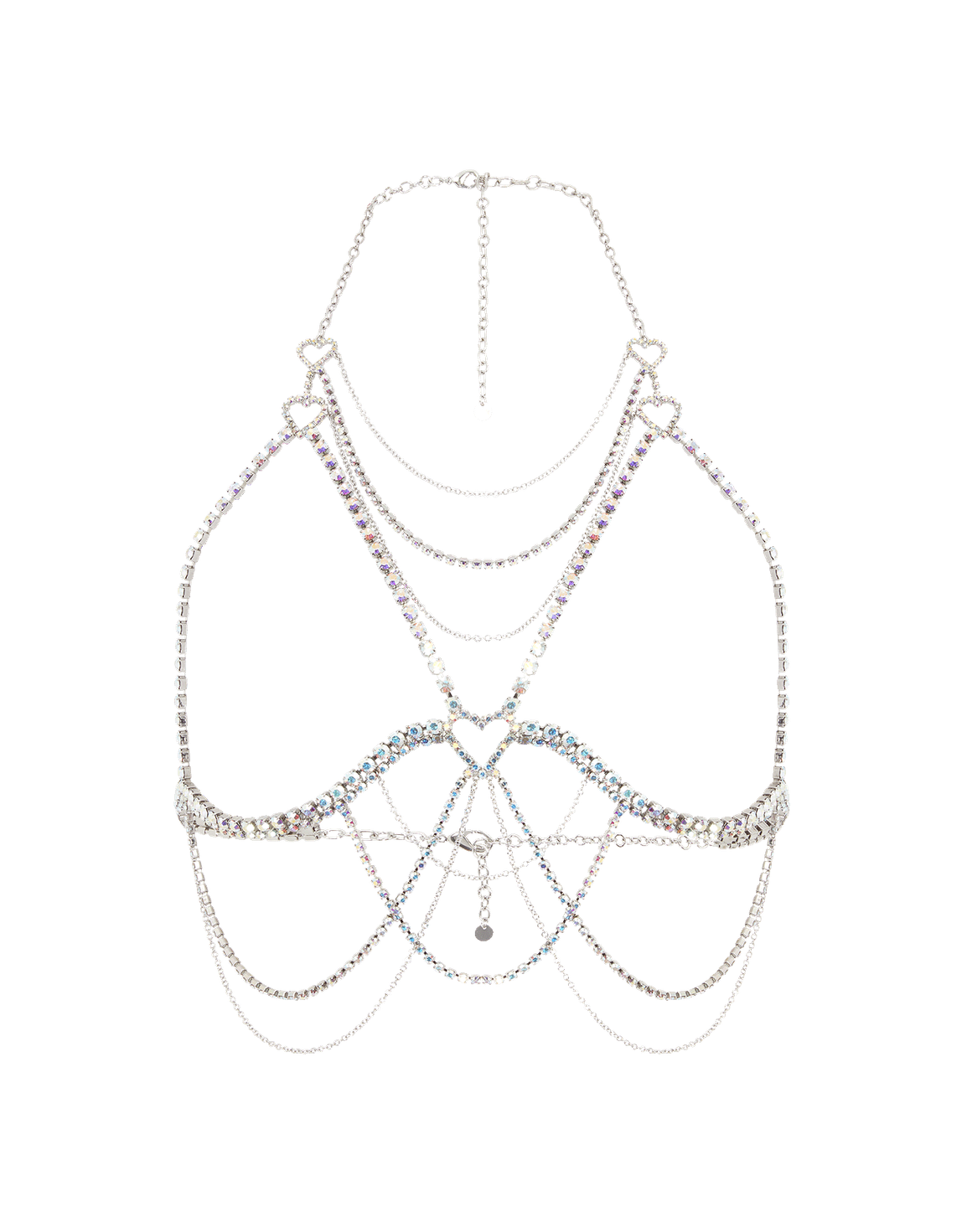 Hedonie Chain Bra Silver | Agent Provocateur