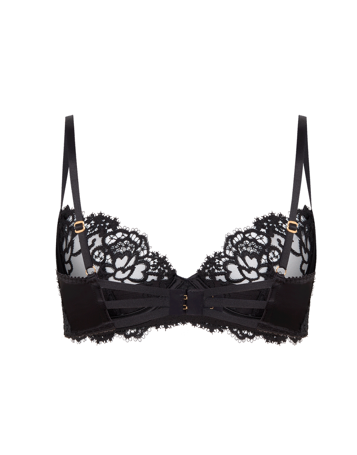 Dioni Plunge Underwired Bra Black | Agent Provocateur