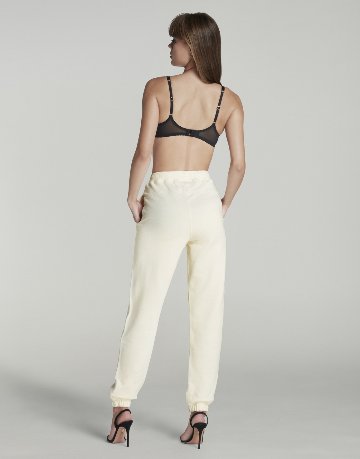 Rayley Joggers Oat/Black | Agent Provocateur
