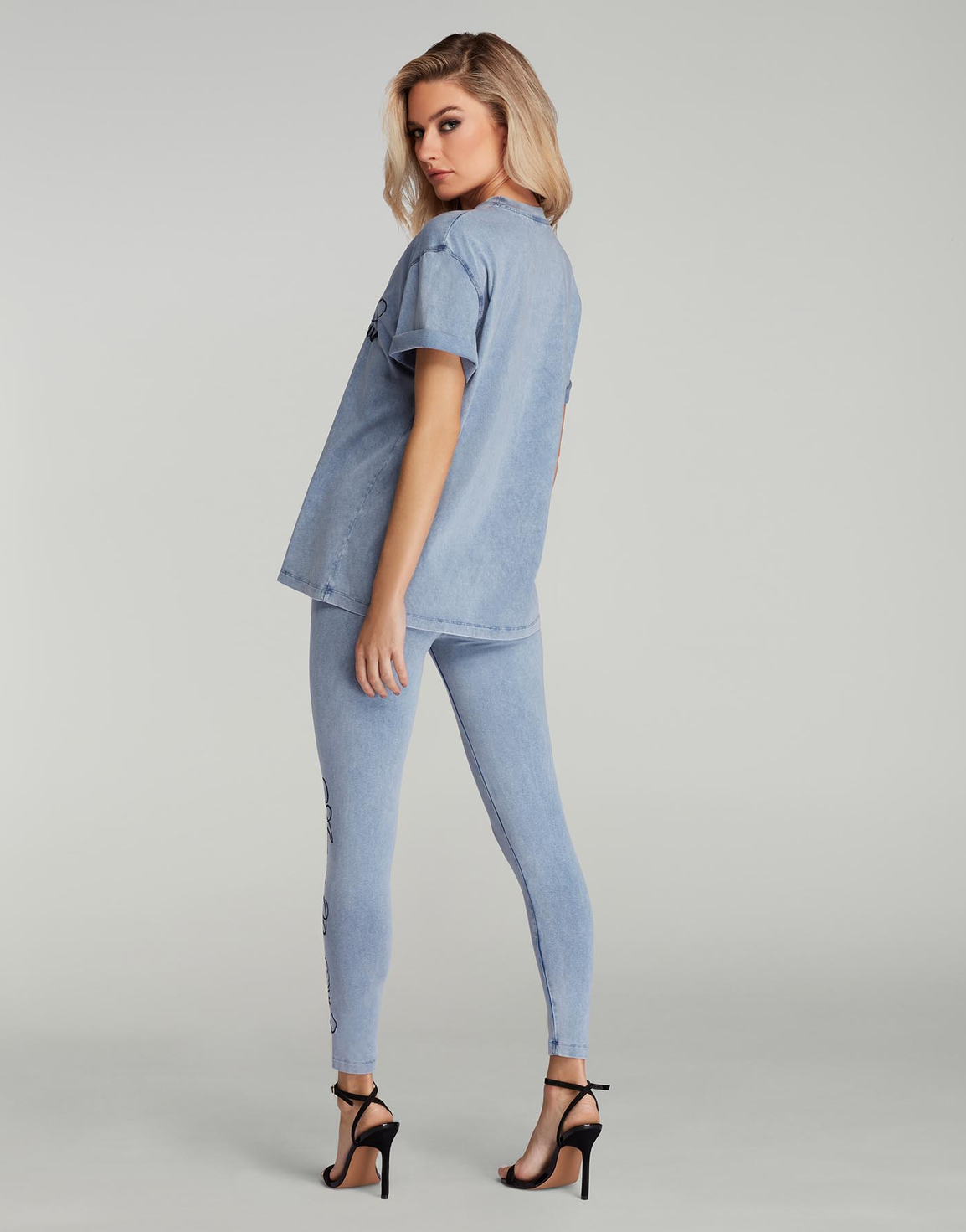 Rayley T-Shirt Denim/Black | Agent Provocateur