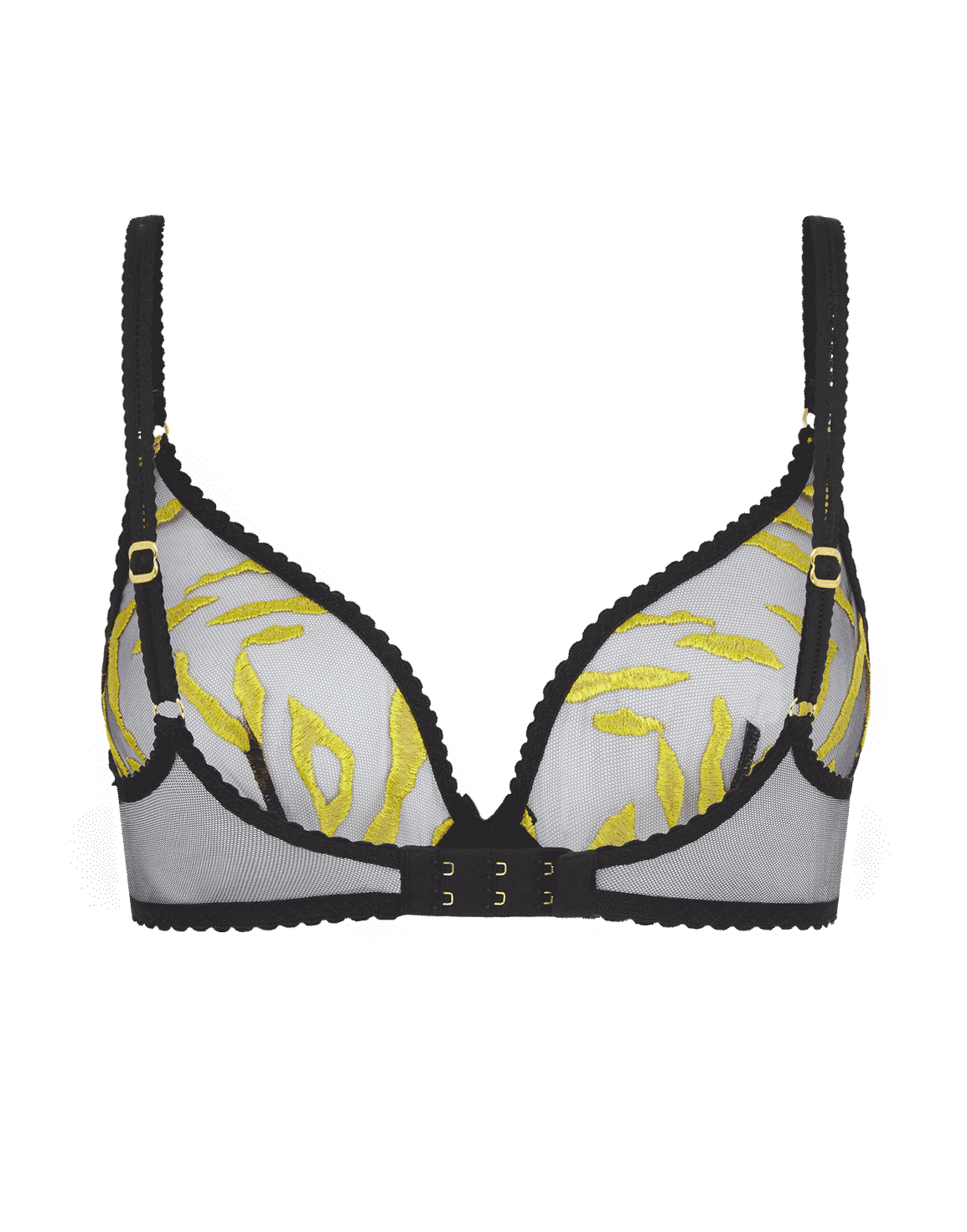 Pawla Plunge Underwired Bra Black | Agent Provocateur