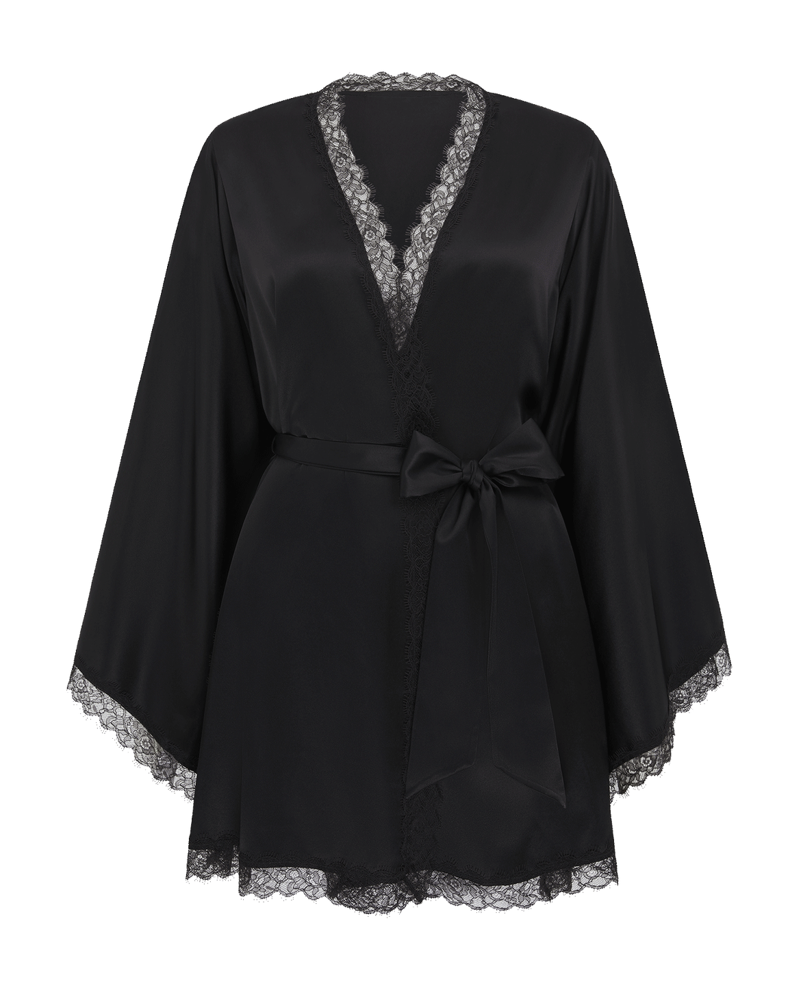 Gisele Short Kimono Black | Agent Provocateur
