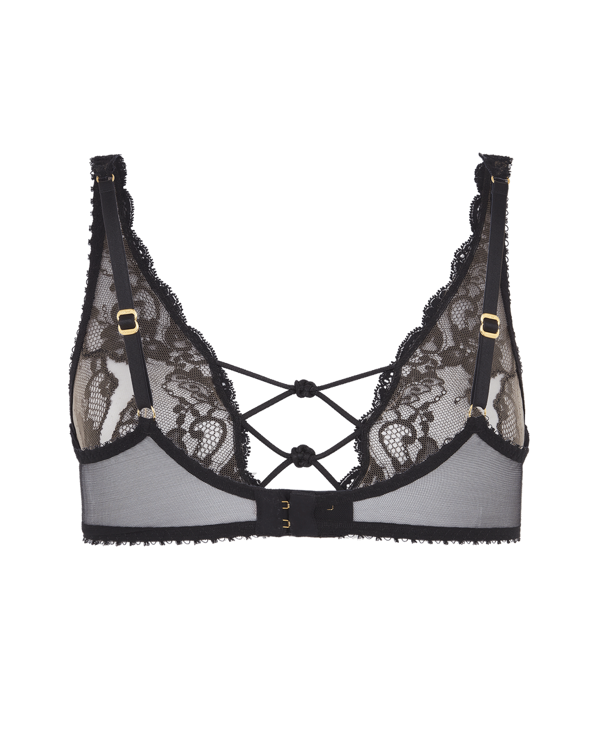 Zanah Plunge Underwired Bra Black | Agent Provocateur