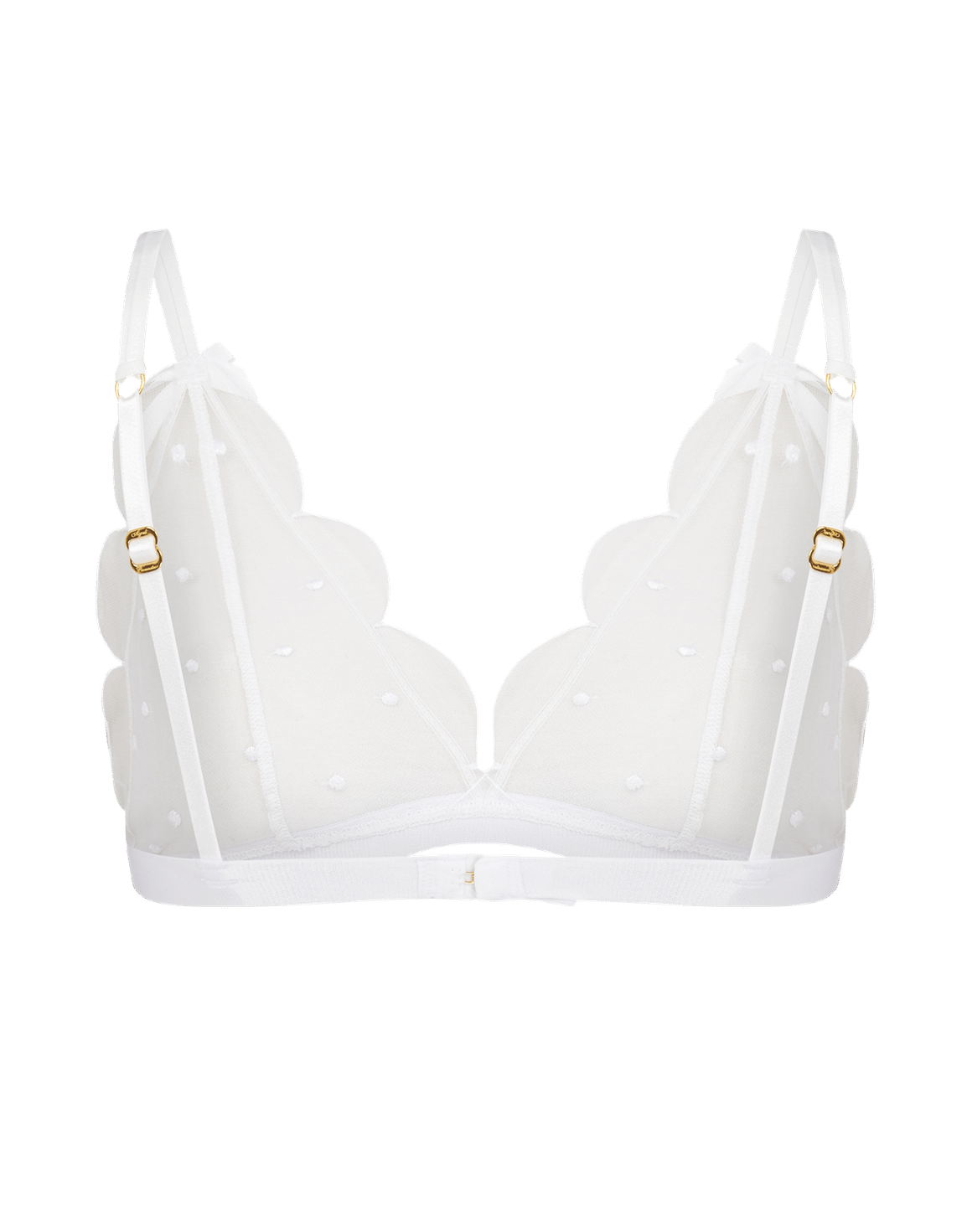 Lorna Dotty Soft Cup High Apex Underwired Bra White | Agent Provocateur
