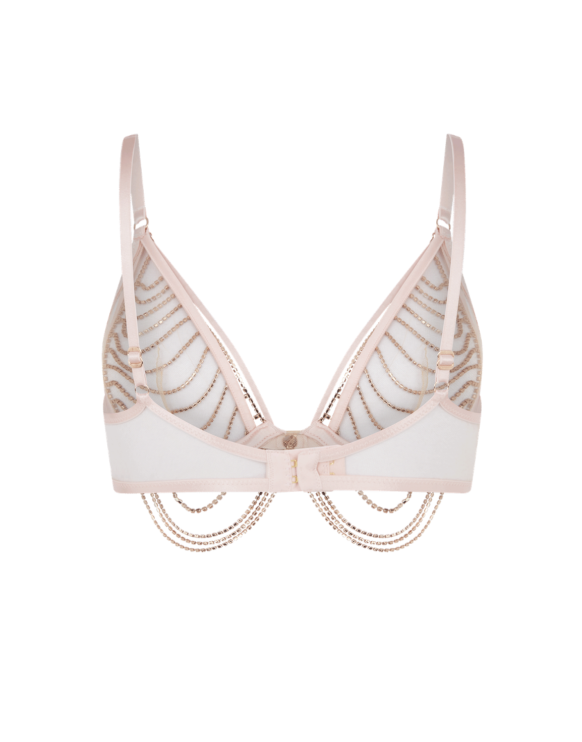 Jasmira Detachable Chain Bra Pink | Agent Provocateur