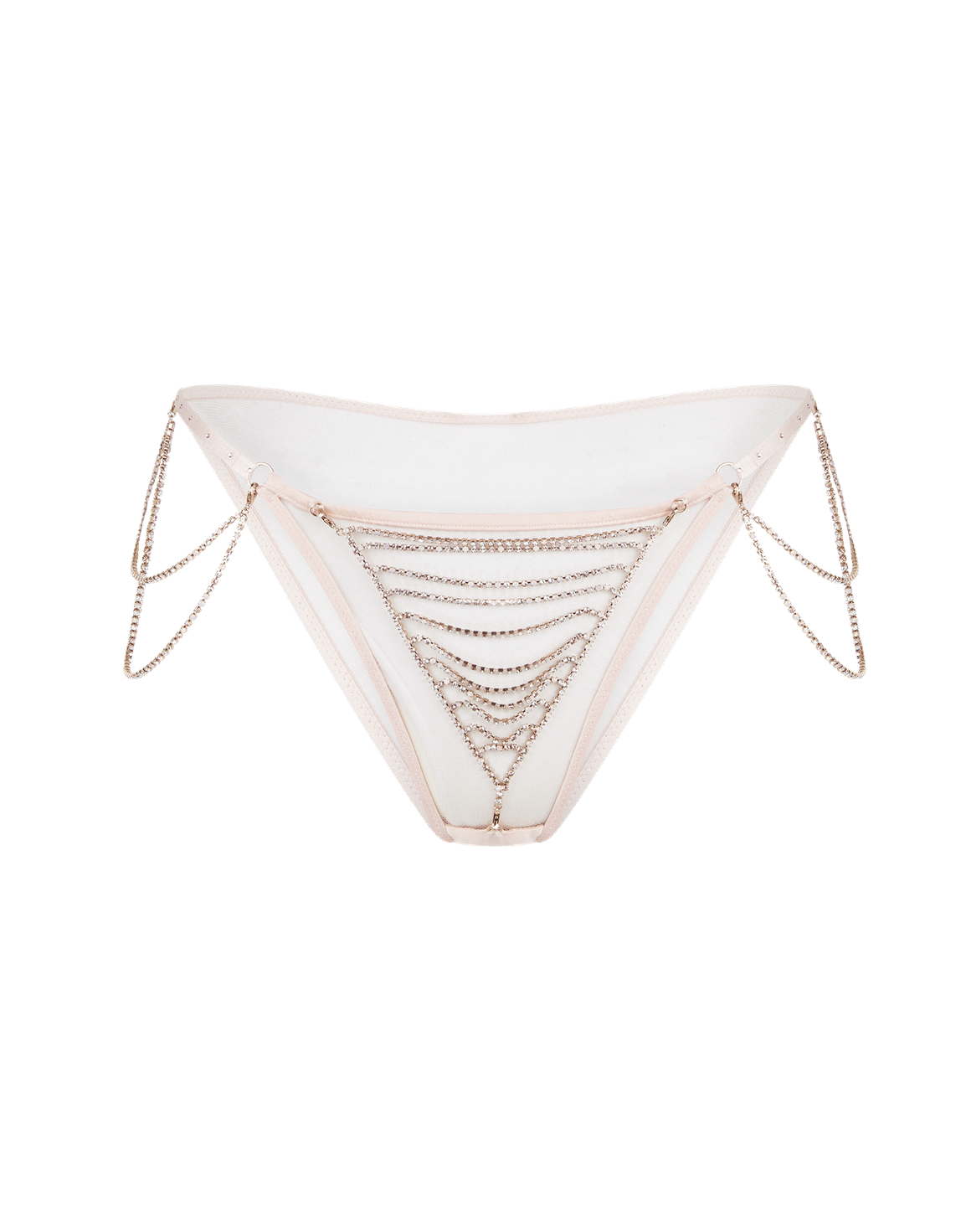Jasmira Detachable Chain Full Brief Pink | Agent Provocateur