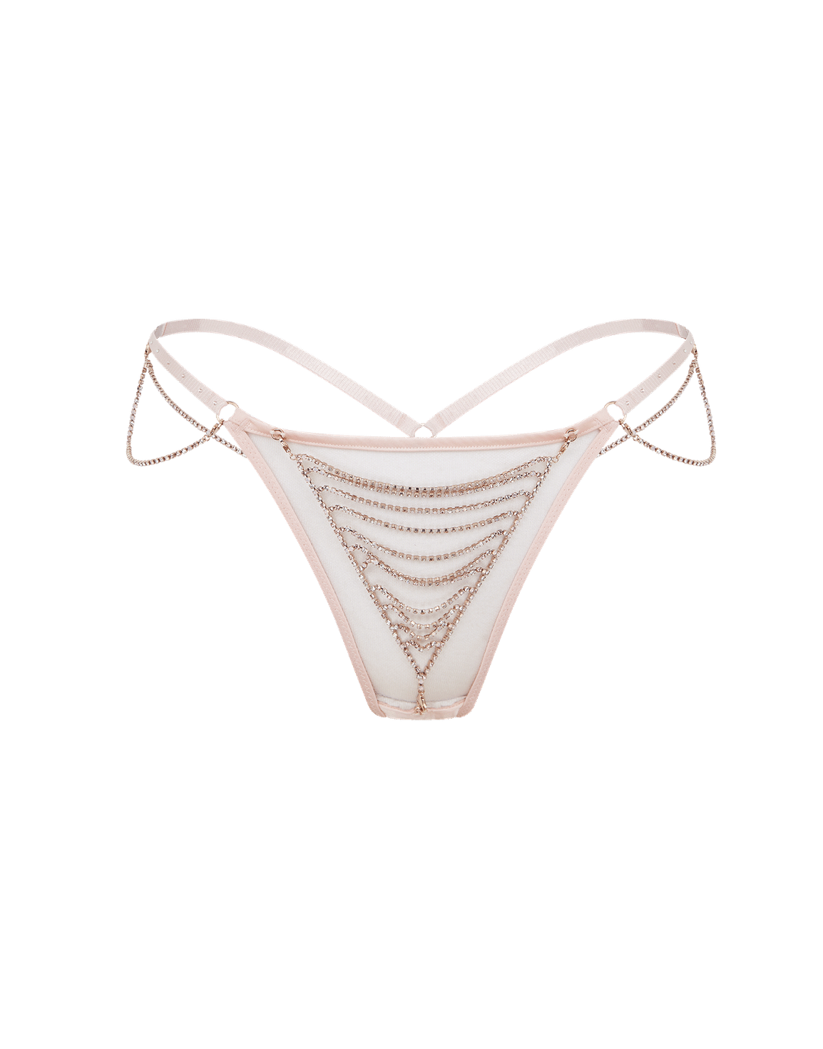 Jasmira Detachable Chain Thong Pink | Agent Provocateur