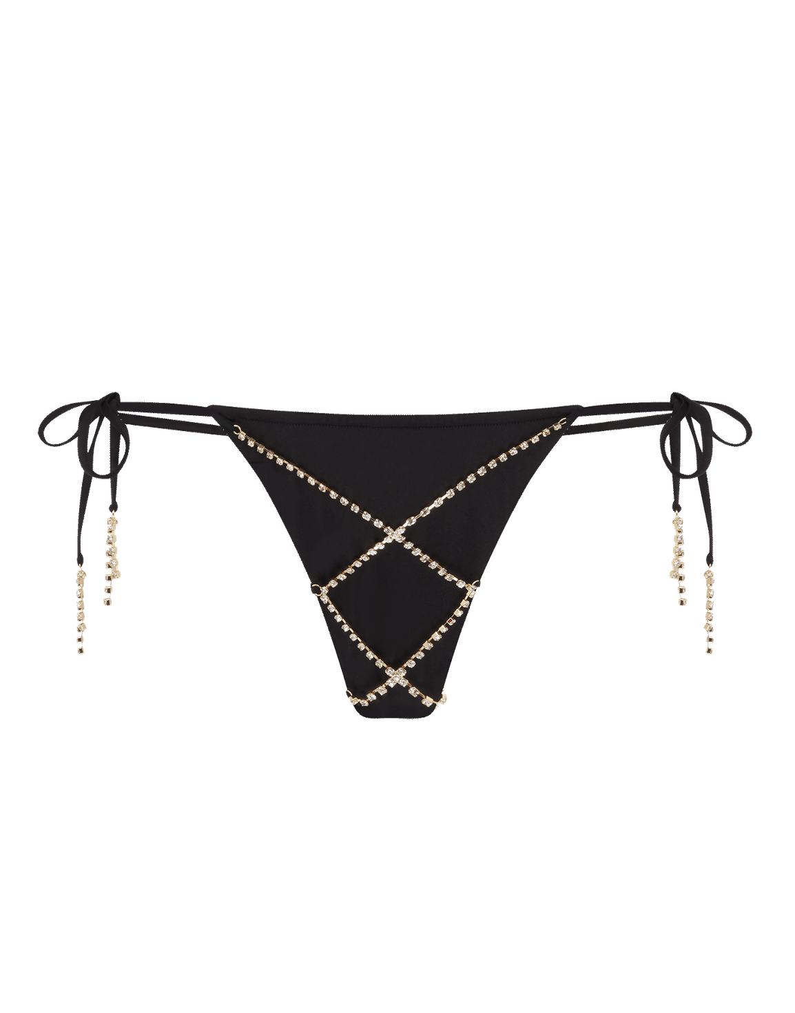 Wilona Tie Side Bikini Bottom Black | Agent Provocateur