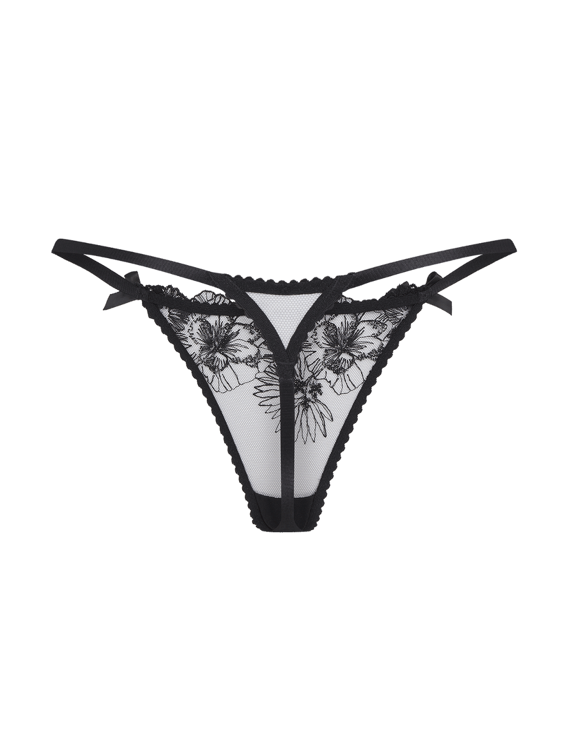 Astria Thong Metallic Black | Agent Provocateur