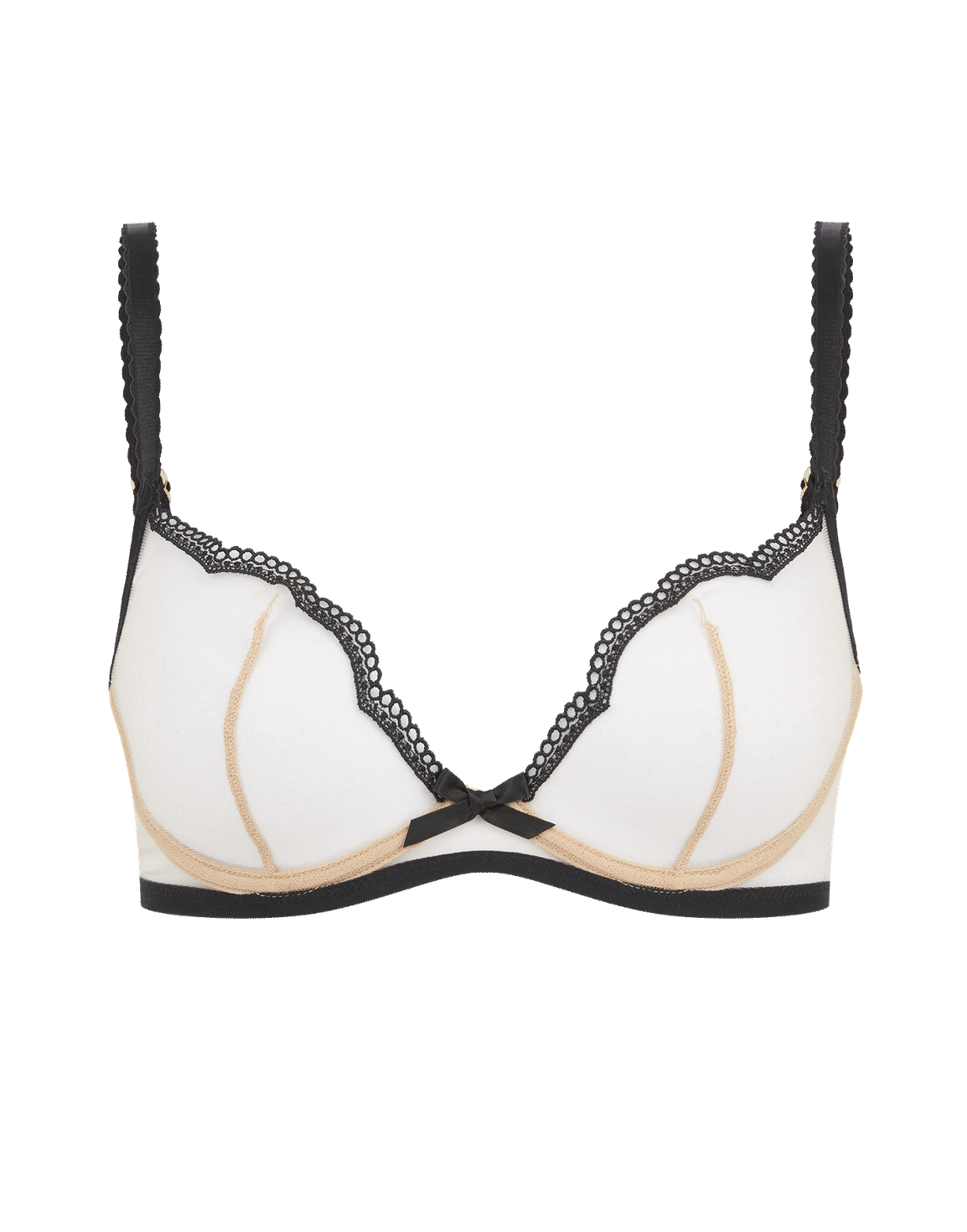 Kay Plunge Underwired Bra Black | Agent Provocateur