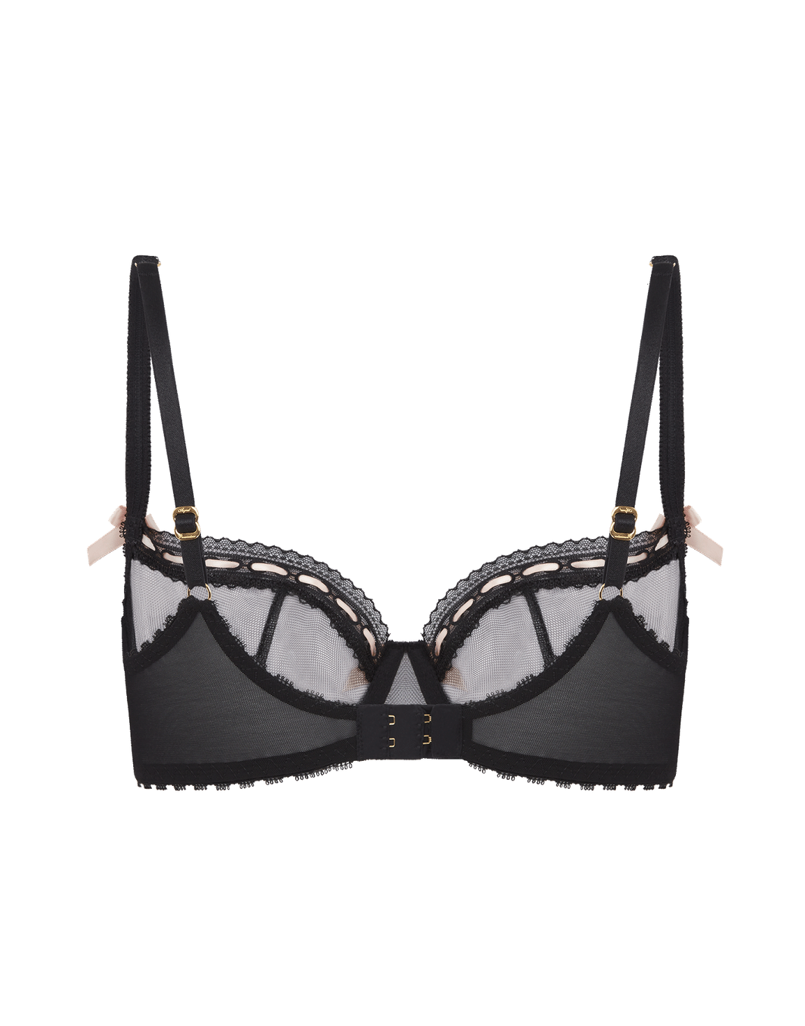 Claira Plunge Underwired Bra Black | Agent Provocateur