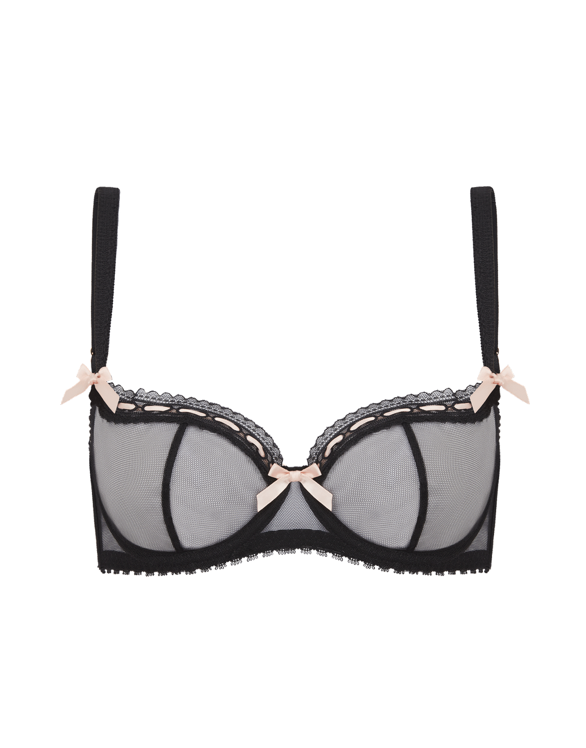 Claira Plunge Underwired Bra Black | Agent Provocateur