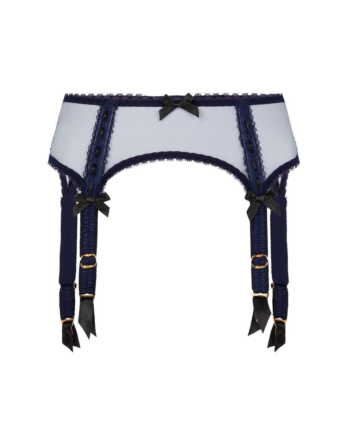 Claira Suspender Navy/Black | Agent Provocateur