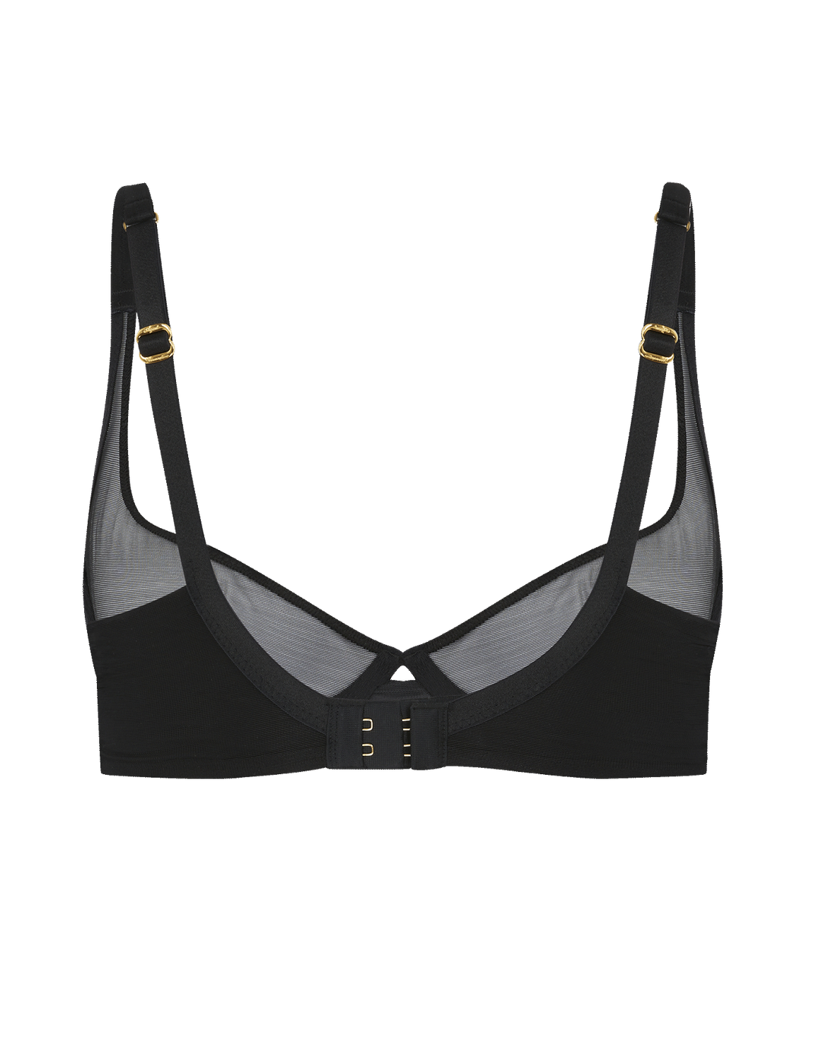Lucky Demi Cup Plunge Underwired Bra Black | Agent Provocateur