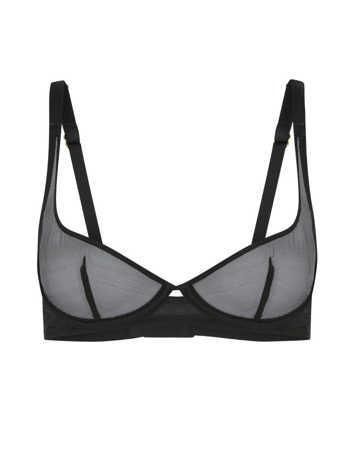 Lucky Demi Cup Plunge Underwired Bra Black | Agent Provocateur