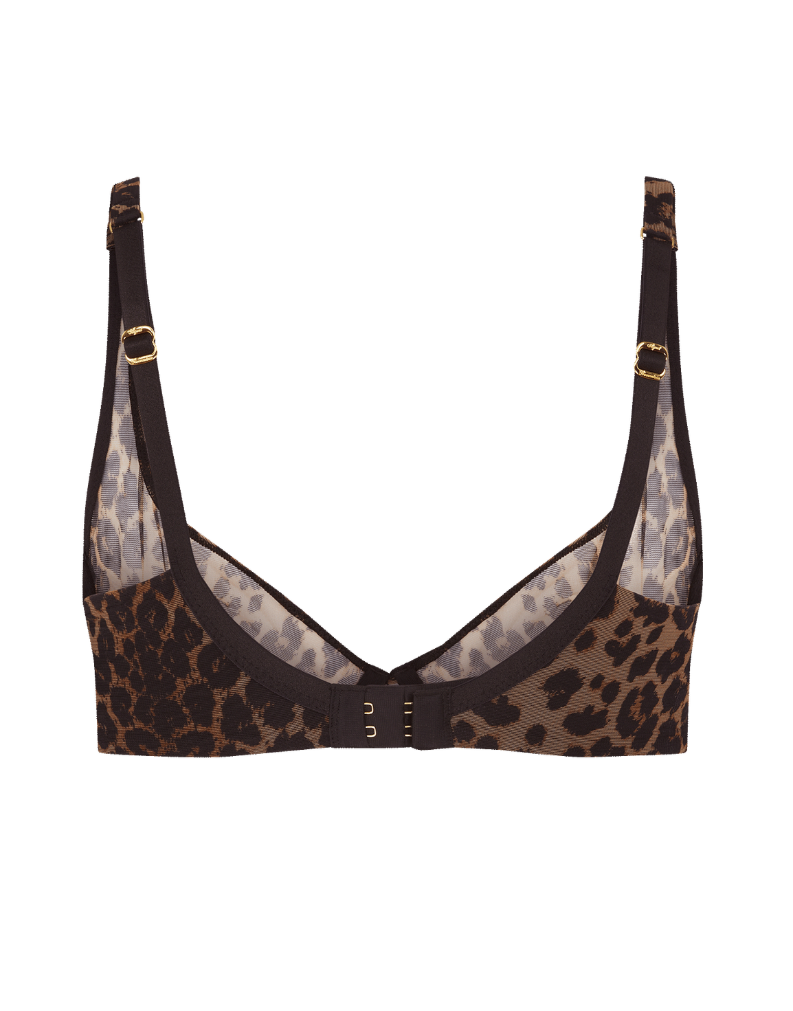 Lucky Demi Cup Plunge Underwired Bra Leopard | Agent Provocateur