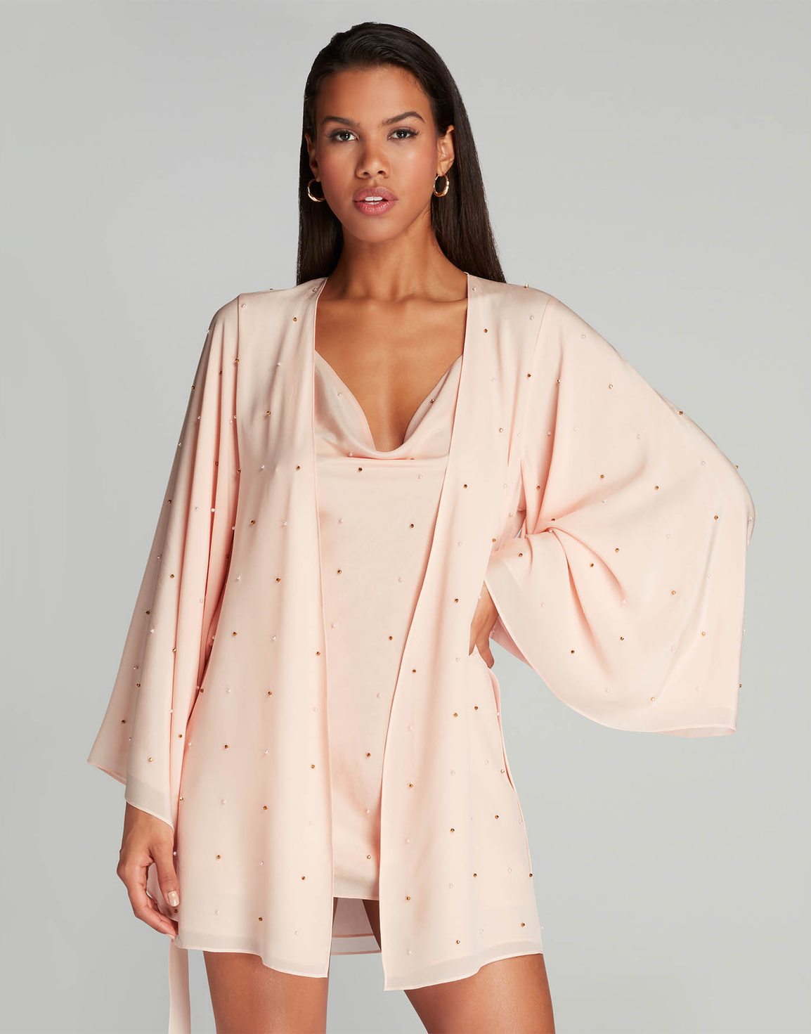 Shimmee Short Kimono Pink | Agent Provocateur