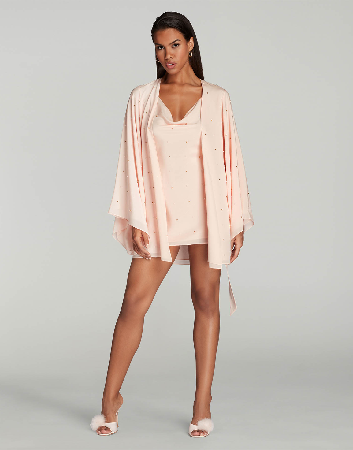 Shimmee Short Kimono Pink | Agent Provocateur