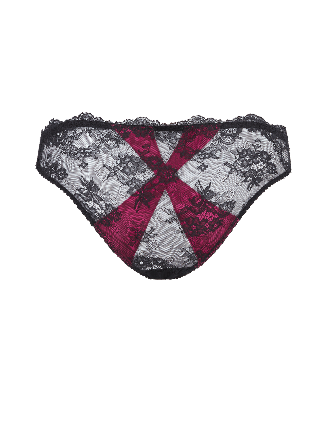 Maddy Full Brief Black/Pink | Agent Provocateur