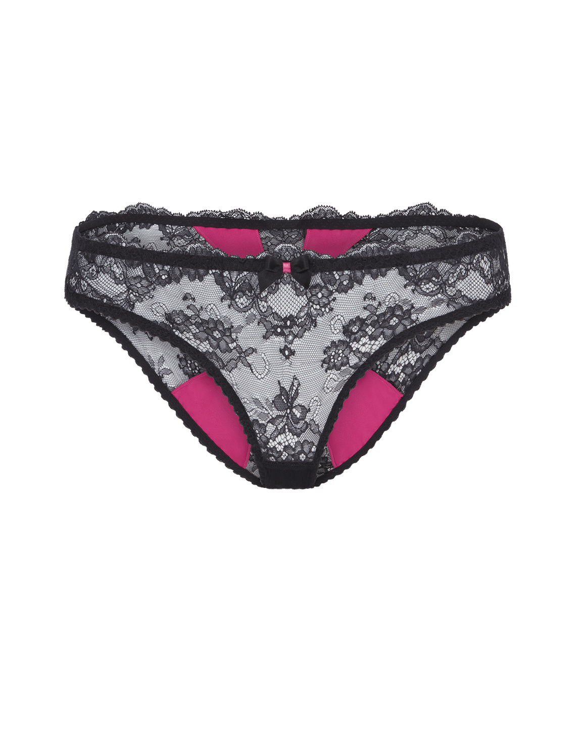 Maddy Full Brief Black/Pink | Agent Provocateur