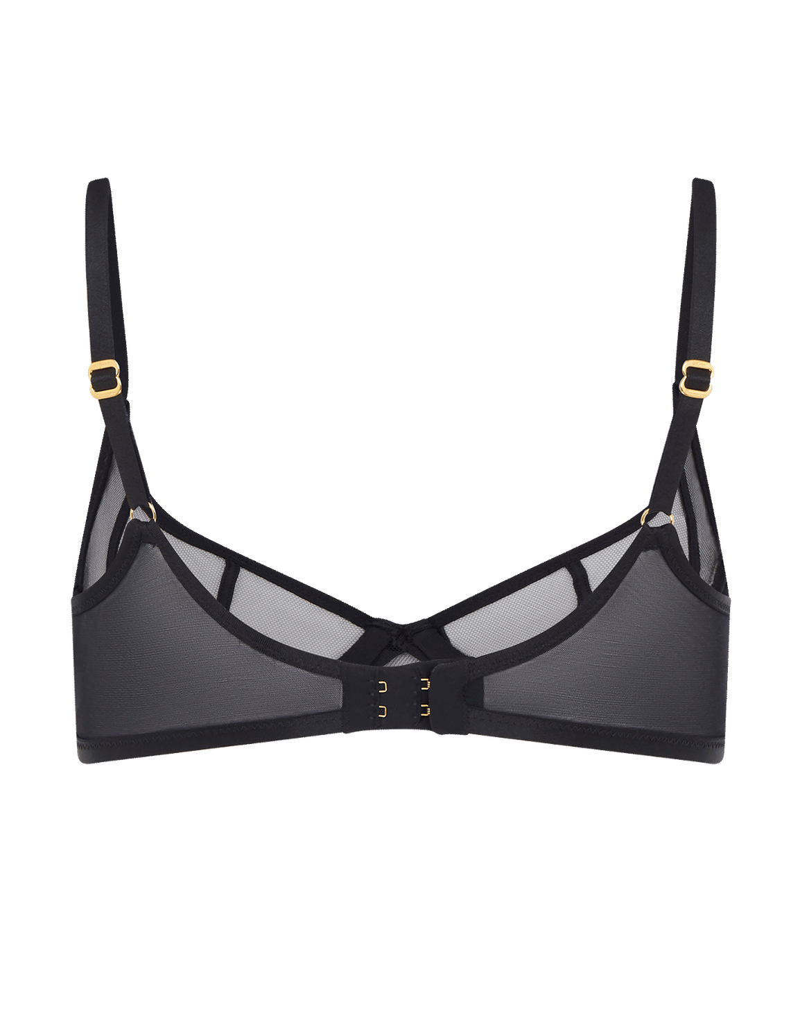 Ellise Demi Cup Underwired Bra Black | Agent Provocateur