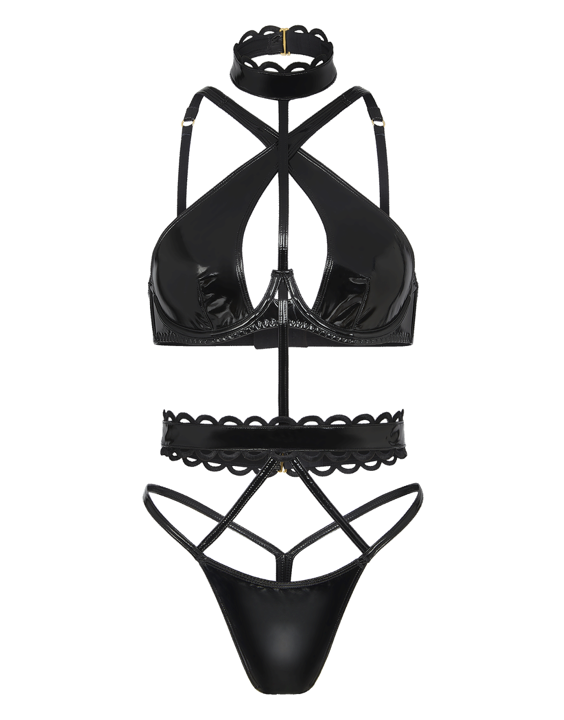 Zarya Playsuit Black | Agent Provocateur