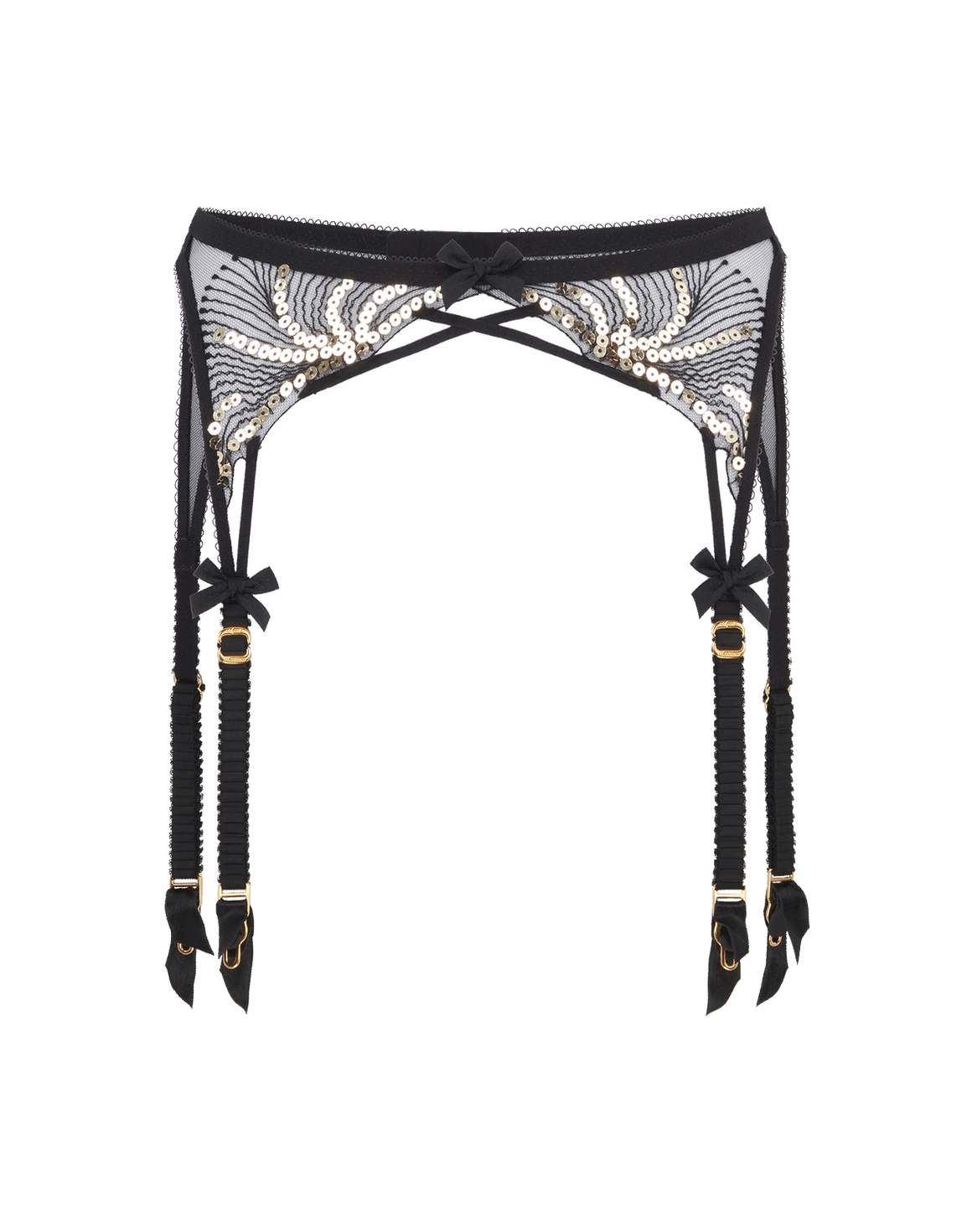 Quinny Suspender Black/Gold | Agent Provocateur