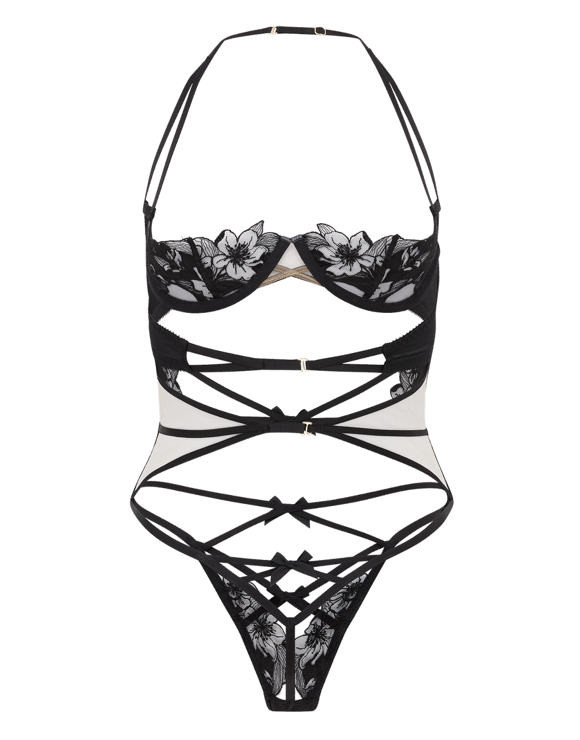 Fantasya Playsuit Black/Petrol | Agent Provocateur