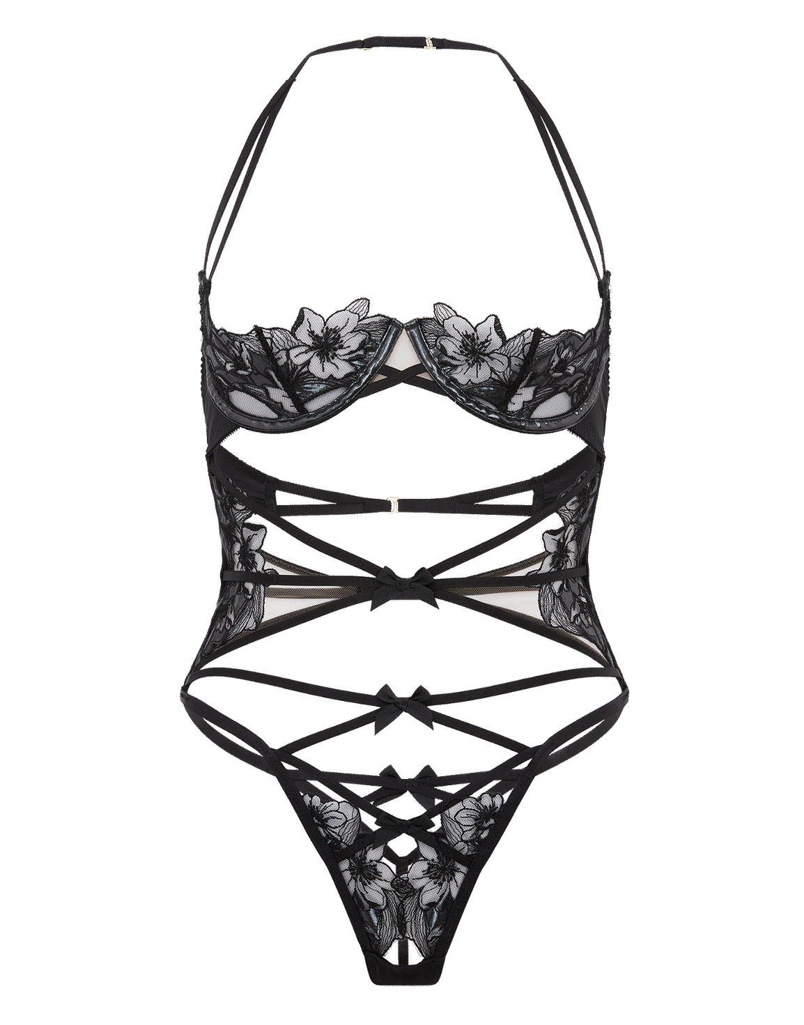 Fantasya Playsuit Black/Petrol | Agent Provocateur