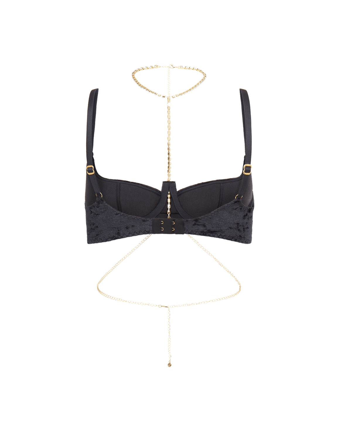 Kati Demi Cup Bra Black/Gold | Agent Provocateur