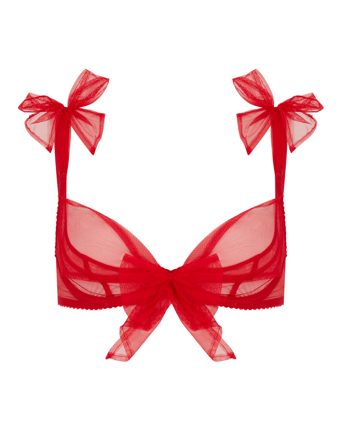 Danika Plunge Underwired Bra Red | Agent Provocateur