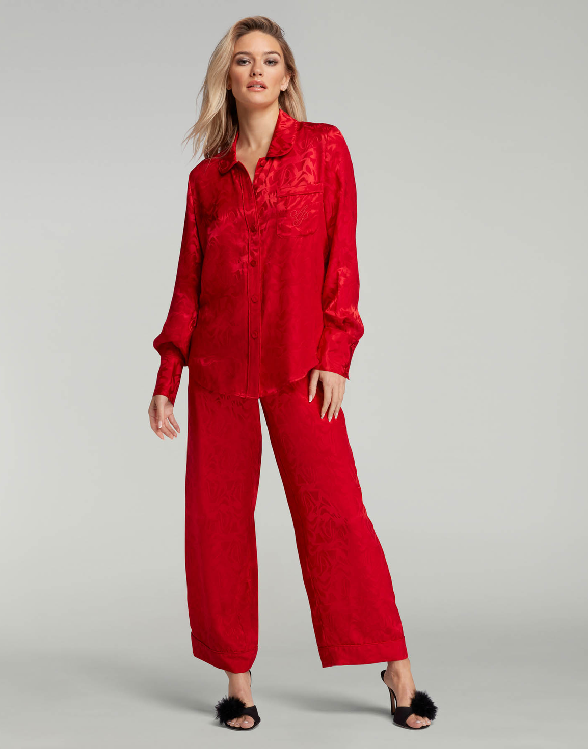 Kassidie Pyjama Trouser Red | Agent Provocateur